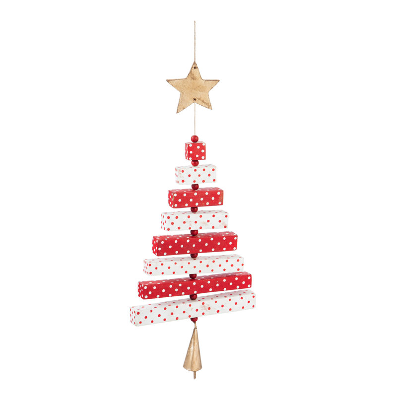 Ornement en bois sapin de noël en forme de fêtes