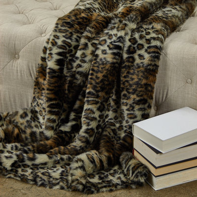 Wild Leopard Throw Blanket