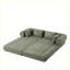 Canapé-lit convertible en chenille avec coussins décoratifs Chenille-456744088