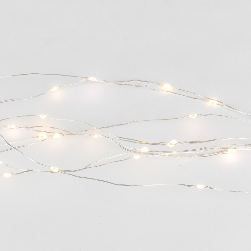 Degnan Plug-in String Light, White