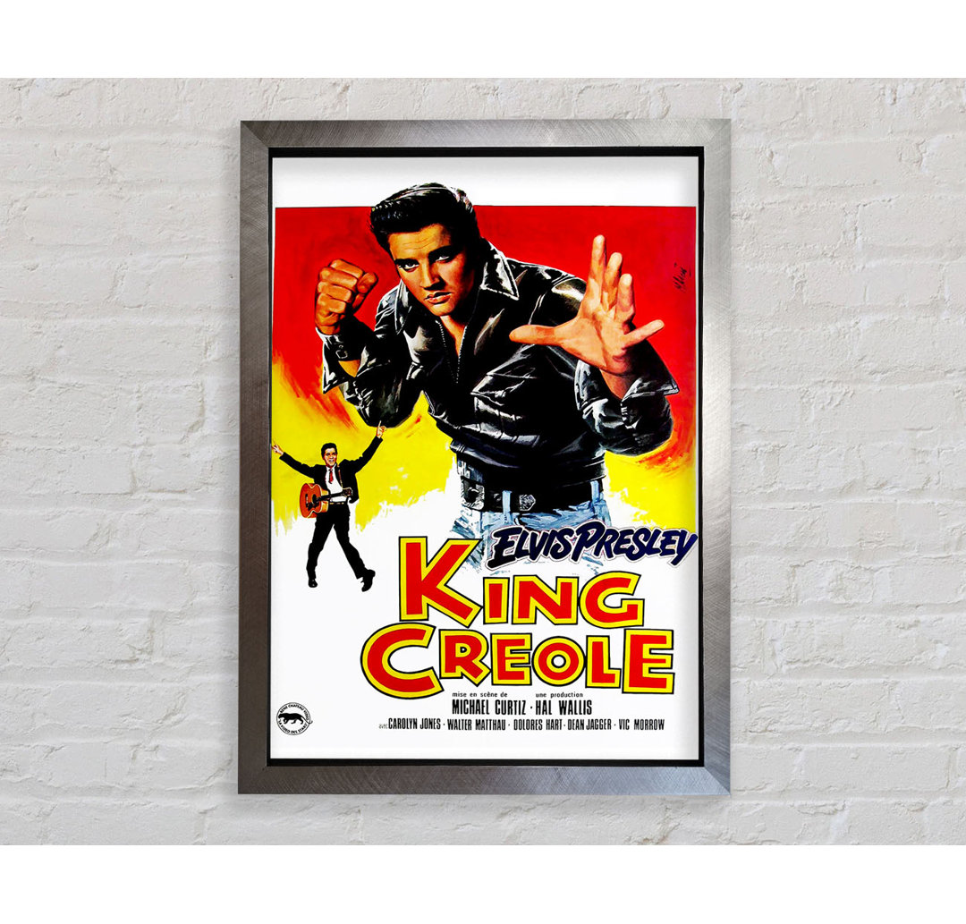 Gerahmter Kunstdruck Elvis Presley King Creole