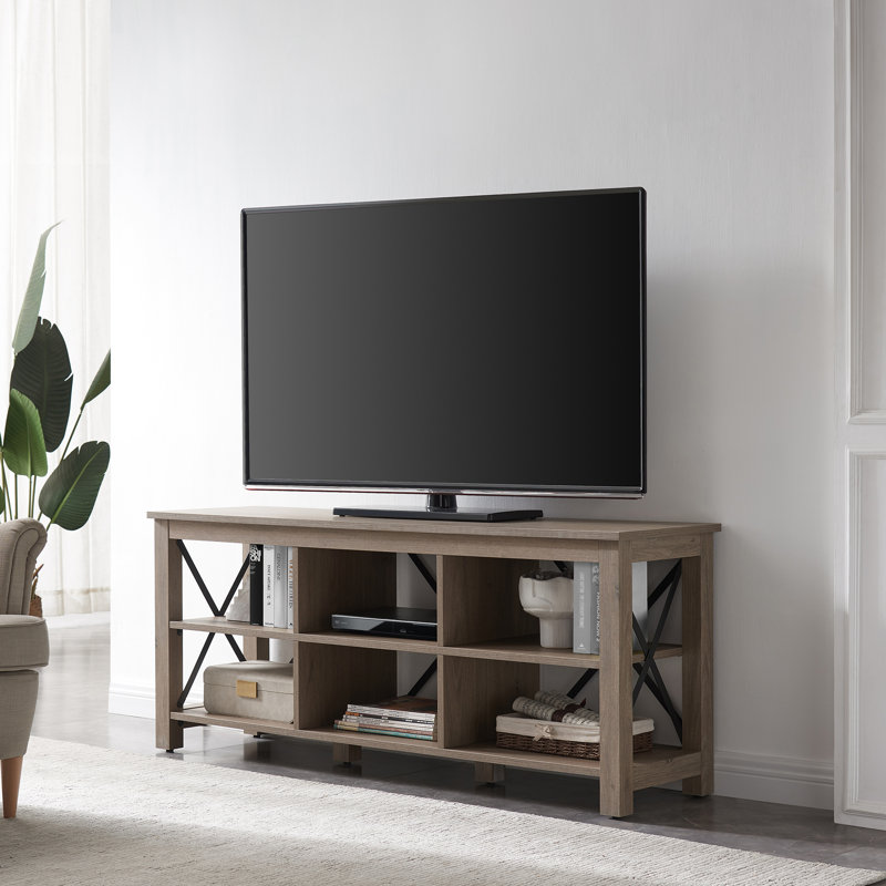Sawyer TV Stand for TVs up to 65", Antiqued Gray Oak