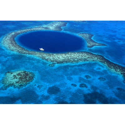 Great Blue Hole Belize by DNY59 - Wrapped Canvas Print