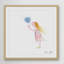 Girl with Dandelion by Maya Gur Framed Print-19119767
