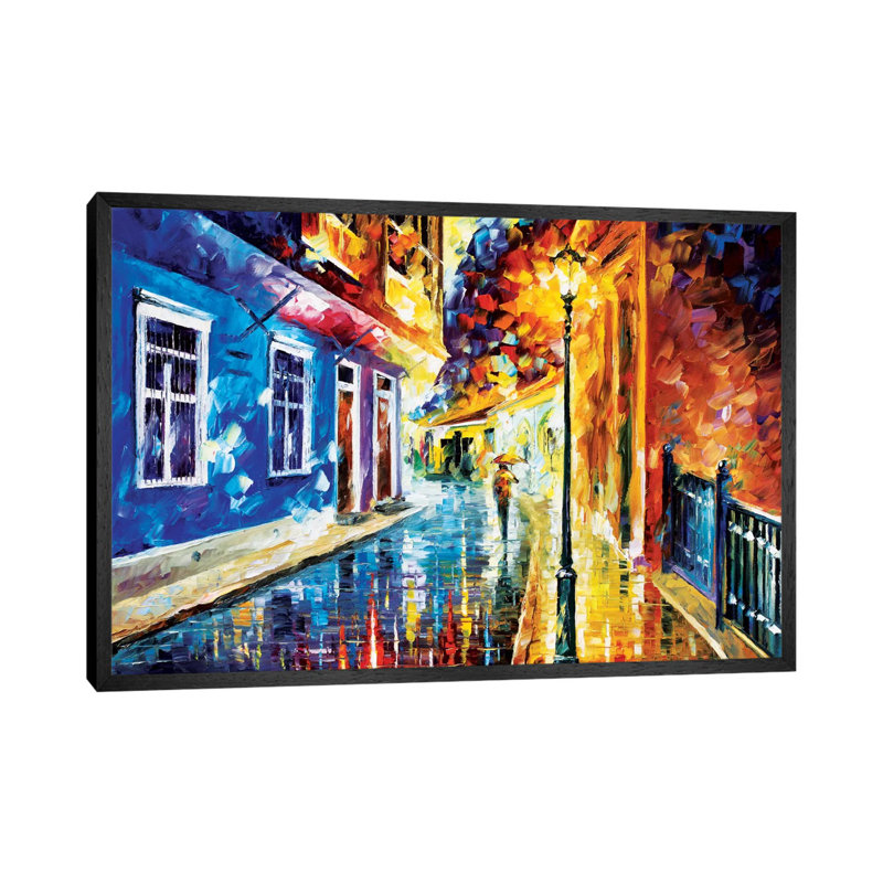 Quito Ecuador by Leonid Afremov - Painting on Canvas, Black Framed Canvas, 101.6 cm H x 66.04 cm W