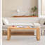 Table basse rectangulaire en bois massif 48 po avec bords festonnés Leidesdorff-136870208