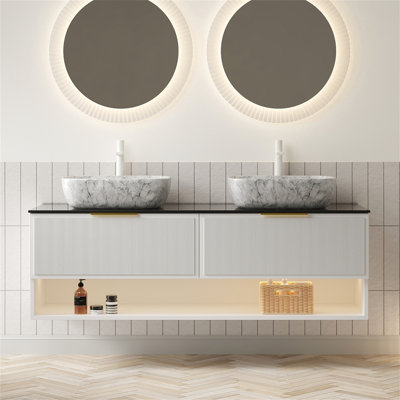 MALONE 60" Bathroom Vanity With Sinks