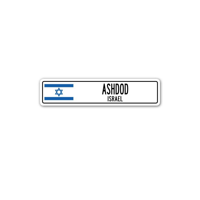 Panneau de signalisation en aluminium Broaddus Ashdod, H 4 po x l 18 po x P 1 po