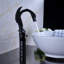Juno Black Water Dragon Dual Handle Deck Mounted Bathroom Sink Faucet