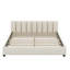 Grand lit plateforme tapissier avec lit de jour simple TG Amaliah-597672235
