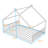 Metal Playhouse Bed With Roof And Slats-1167040715-1167040714