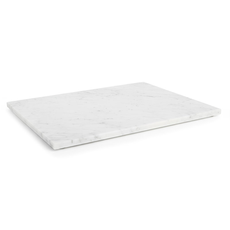 Argon Tableware - Marble Serving Board, 1cm H x 26cm W x 32.5cm L, White