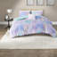 Ensemble de literie Dreamy Watercolor, édredon en polyester hypoallergénique avec coussin décoratif, grand