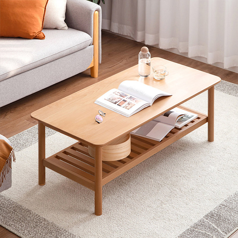 Table basse Burlywood, H 17,72 po x L 47,24 po x l 22,05 po