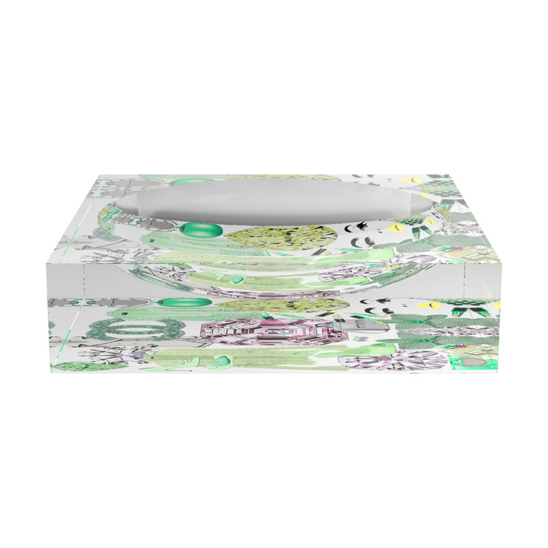 Plat à chat Bougie Women Nuevo Mint, L 6 po x P 6 po x H 2 po