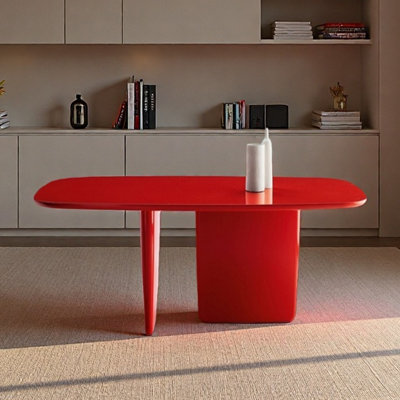 Solid wood desk for office/meeting room-red