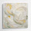 Aquarelle abstraite 63, art mural en métal beige