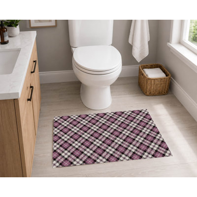 Tapis de toilette rectangulaire antidérapant absorbant Anthony