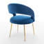 Chaise avec accoudoirs en velours Lokelani-1908243603-1936702233