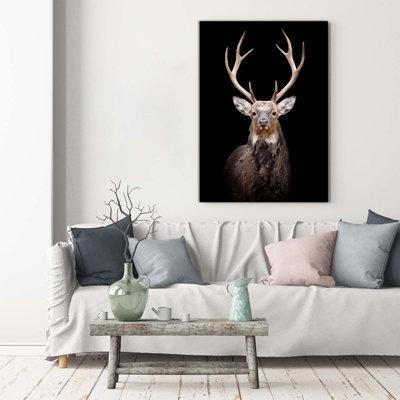 Deer - Wrapped Canvas Print