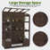 57.9" W x 28.5" D Wooden Greenhouse with Openable Roof and Lockable Door
