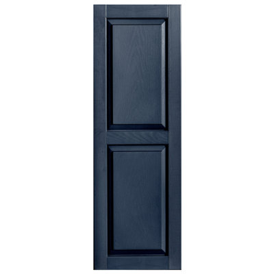 Exterior Vinyl Raised Panel Shutter Single
