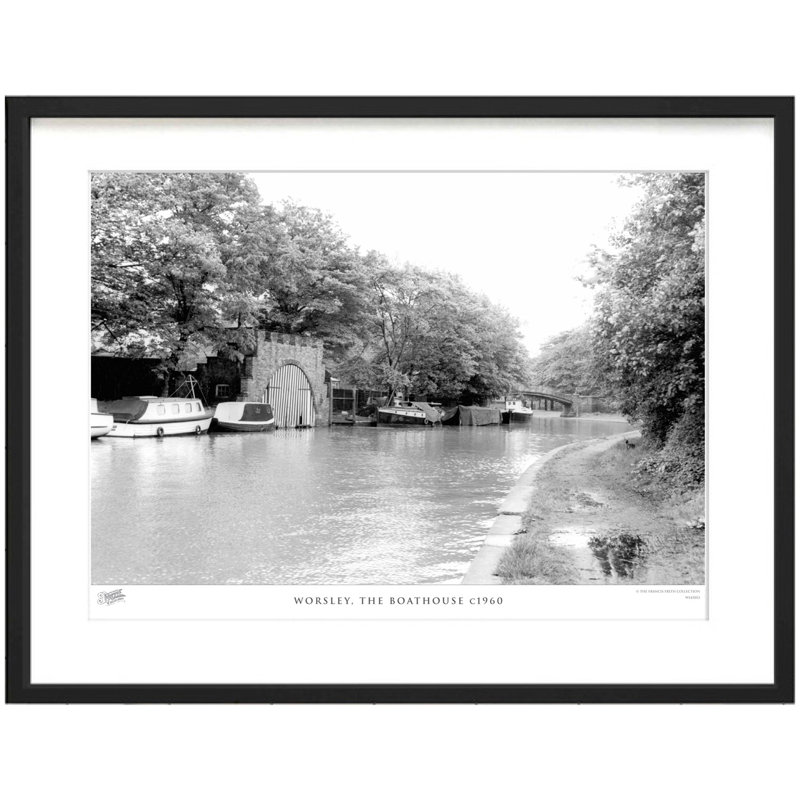 Worsley, The Boathouse C1960 by Francis Frith - Single Picture Frame Print, 45cm H x 60cm W x 2.3cm D