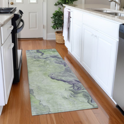 Tapis abstrait lavable à la machine de qualité supérieure Slesnick AMF1680