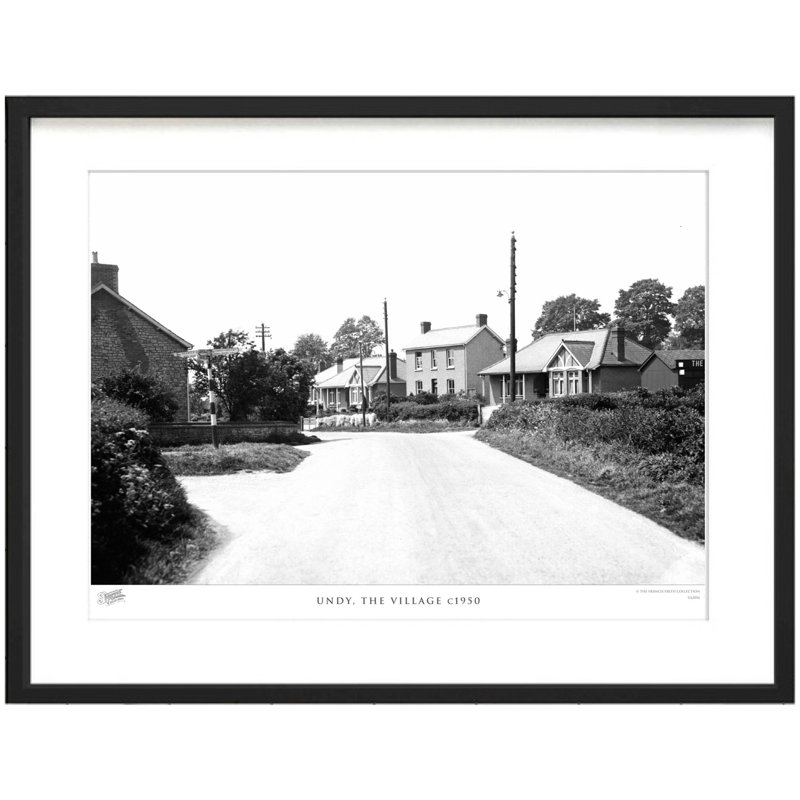 Undy, The Village C1950 - Single Picture Frame Print, 28cm H x 36cm W x 2.3cm D