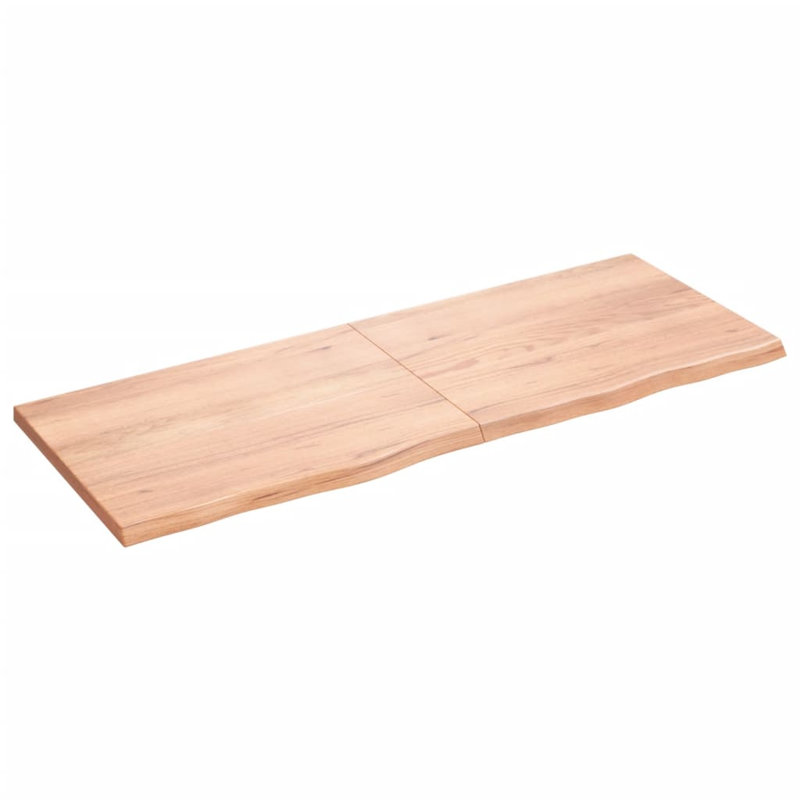 Avonda 160cm Solid Wood Bathroom Vanity Top, Light Brown