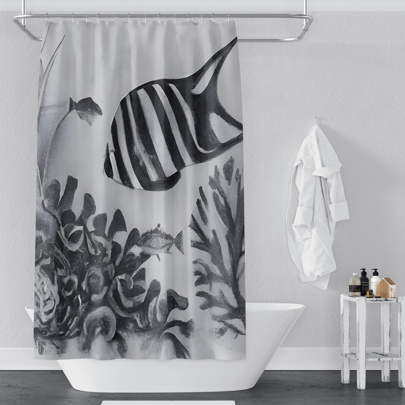 Yaphank Shower Curtain, 93" H x 70" W
