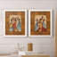 Rythme - ensemble de 2 reproductions d'art sur toile encadrées-175661664-175661689