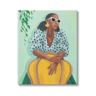 «Stylish Woman Trendy Portrait» par Grace Popp - impression