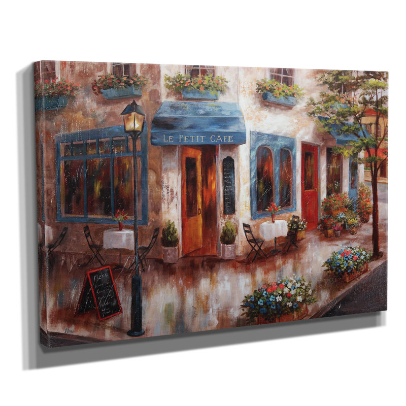 " Le Petit Cafe ", 18" H x 27" W x 1.5" D