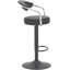 Shubhika Swivel Upholstered Adjustable Height Counter Stool with Metal Frame-1808610330