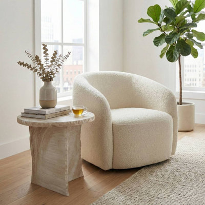 Cross Legs Round Side Table