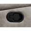 Causeuse coulissante avec console Taupe-1523568529