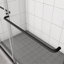 Porte de douche à dérivation, porte coulissante, avec verre trempé de 1/4 po de 50 à 54 po x 70 po-129384694