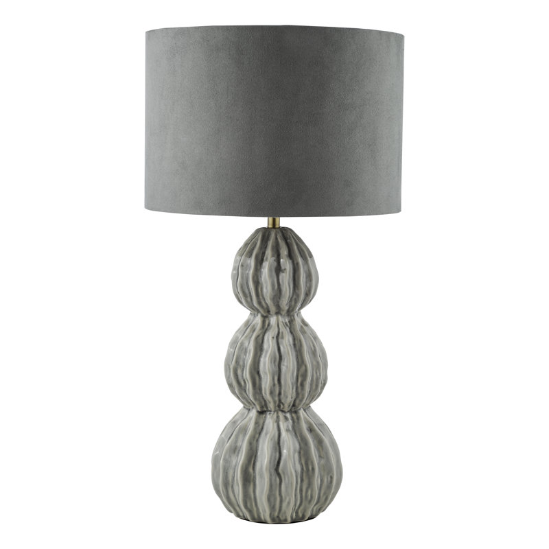 Ceramic Table Lamp Lamp, Grey, Grey