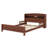 Platform Bed Featuring Bookcase Headboard And  Sensor LED Light-840430070-840430067