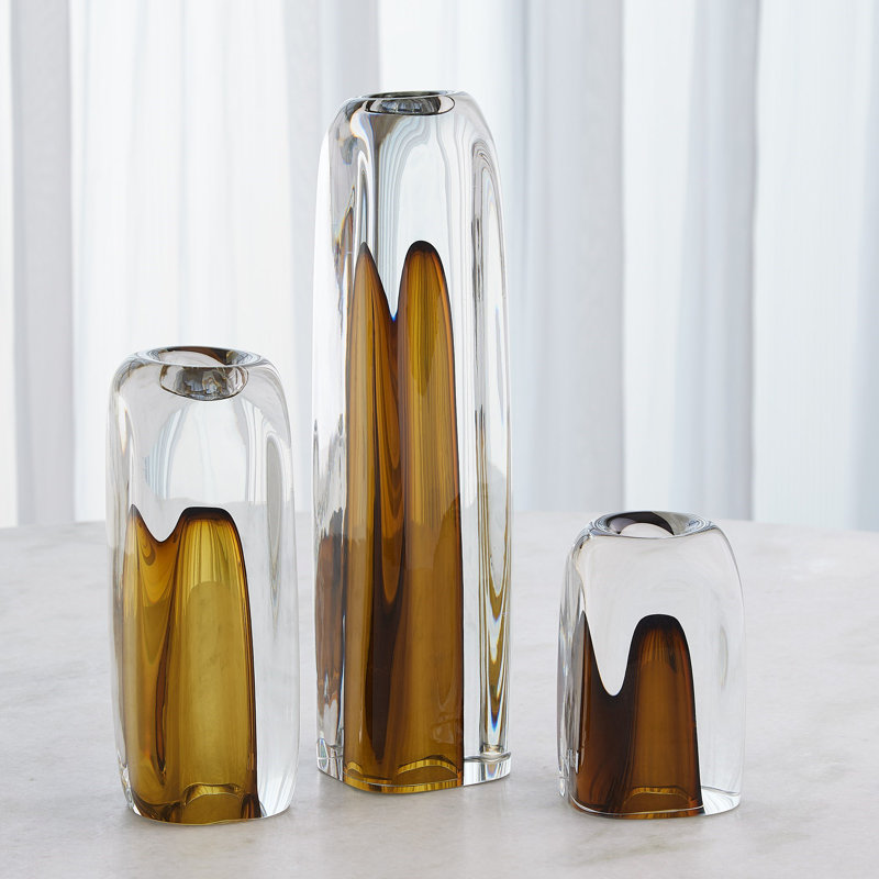 Glass Table Vase, Overall Height-  6"