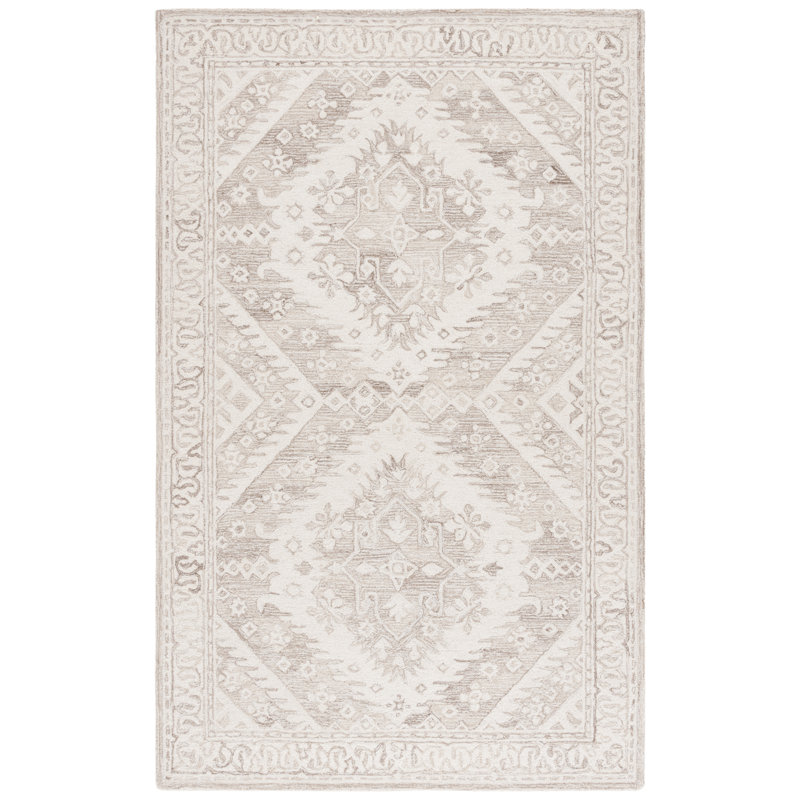 Feldkamp 143 Hand Tufted Wool Pile Oriental Rug, Rectangle 8' x 10'