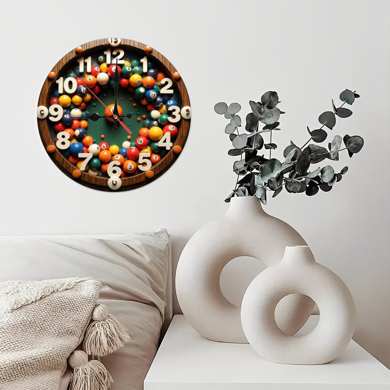 Ensemble multicolore de boules de billard colorées