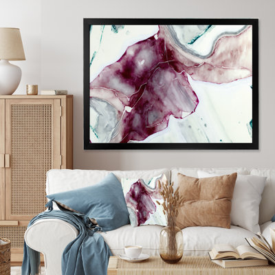 «Viva Magenta Secret Wispers I», reproduction sur toile