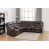 Simili cuir brun foncé est en rupture de stock