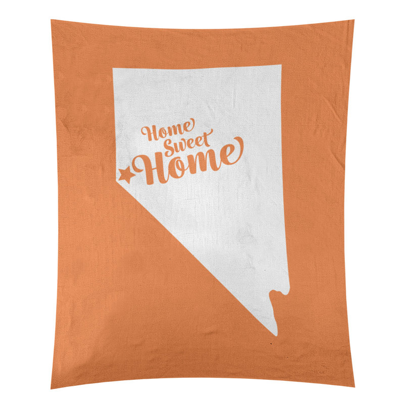 Tapisserie murale Home Sweet Carson City, H 60 po x l 51 po, Orange