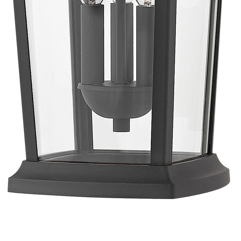 Bromley 3 - Light Lantern Geometric Pendant, Museum Black
