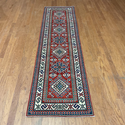 Tapis de couloir en Tapis décoratif laine noué à la main de conception unique 2 pi 7 po x 9 pi 9 po Deewan