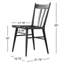 Gregory Dining Chair, Black Oak