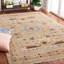  Tapis oriental en laine noué à la main ivoire / rouille-890554970